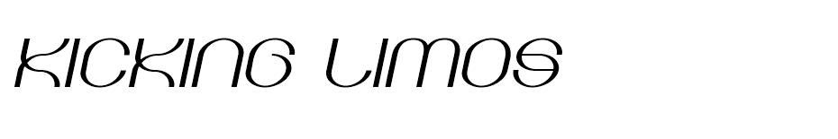 Kicking Limos font